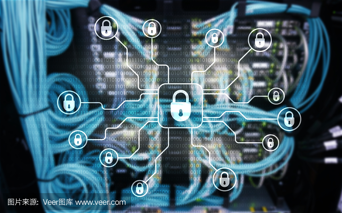 網(wǎng)絡(luò)安全、數(shù)據(jù)保護、信息隱私。互聯(lián)網(wǎng)和技術(shù)的概念。